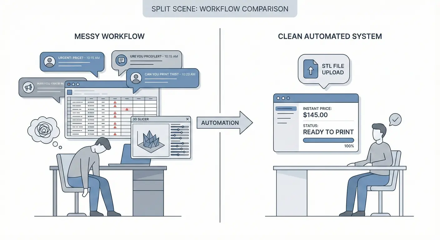Cara Otomatisasi Quoting 3D Printing dari File STL (Tanpa Hitung Manual)
